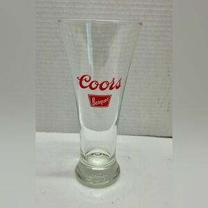 Vintage Coors Banquet Tall Pilsner Beer Glass 7 1/2” Tall